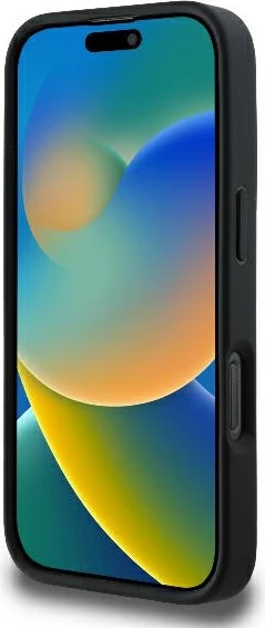 Mbështjellës Guess Quilted Metal për iPhone 16 Pro, i zi