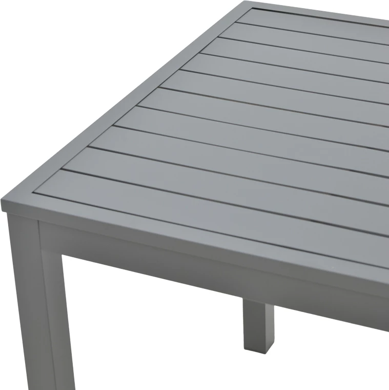 Set tavoline me karrige për terasë Kliton-Mabu, alumin, ngjyrë antracit, 80x80x74cm, 5 copë