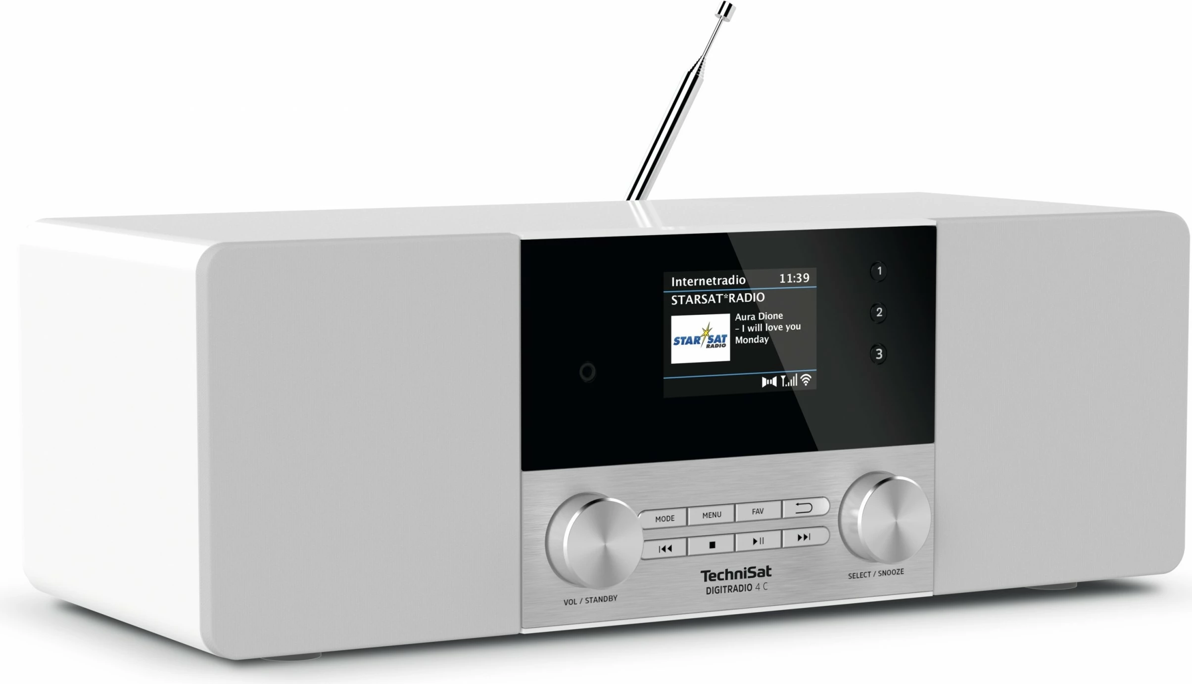 Radio digjitale TechniSat DigitRadio 4 C, e bardhë