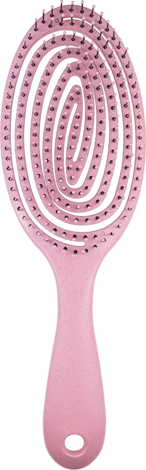 Furçë flokësh Inter Vion NatureBrush Oval për femra rozë, 1 copë