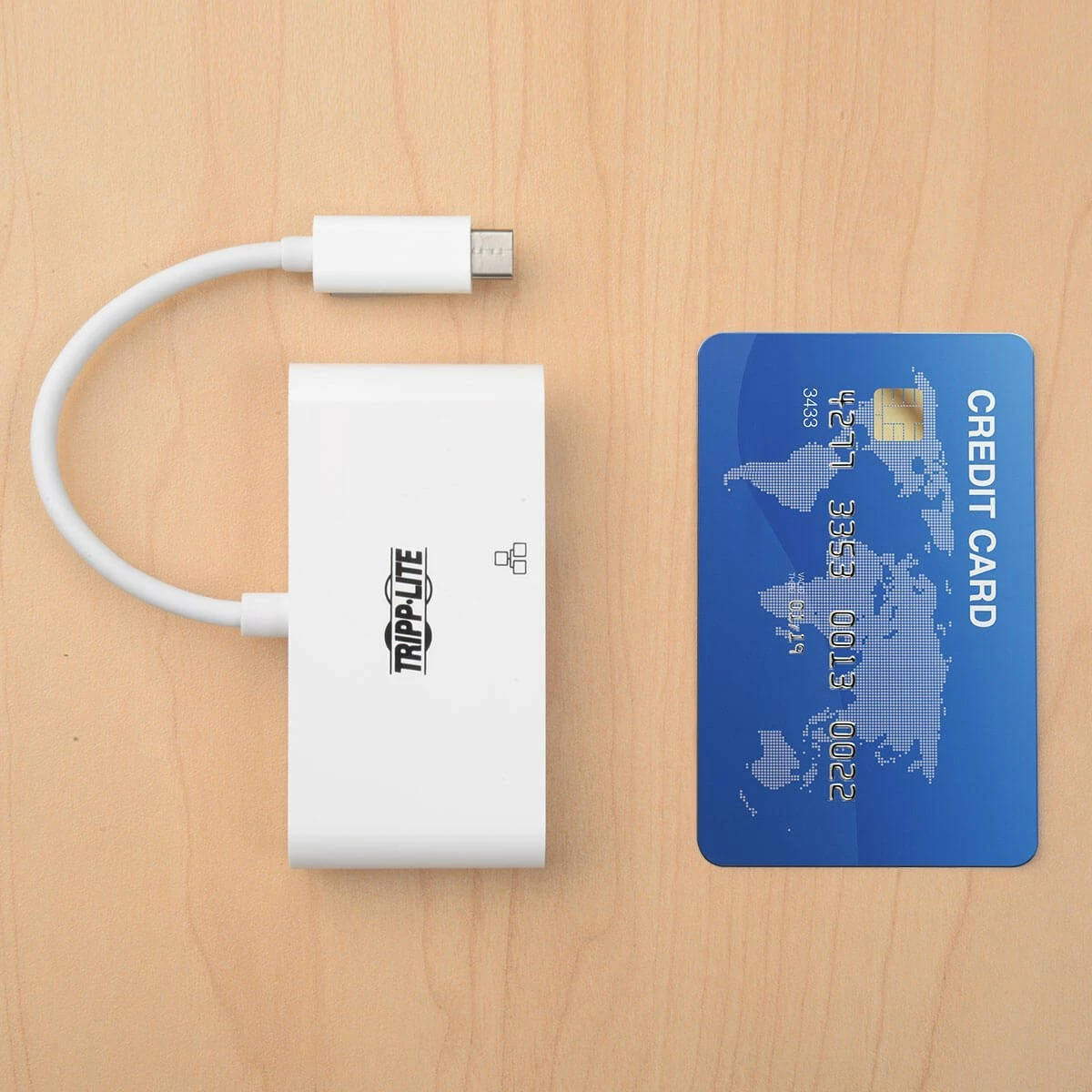 Adapter multiport USB-C Eaton U444-06N-HGU-C, HDMI, Gigabit Ethernet, USB 3.2 Gen 1, PD 60W, i bardhë