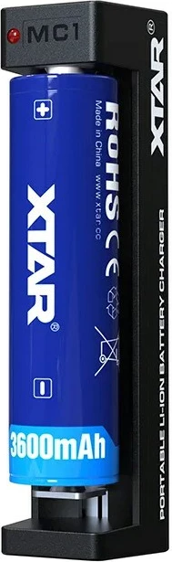 Karikues baterie XTAR MC1C, 1 slot, Li-Ion, USB-C, Zi