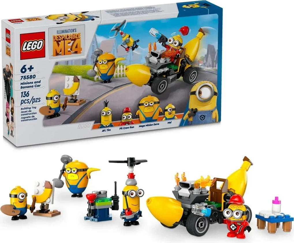 Set LEGO Minions 75580 Minions dhe Banana Car