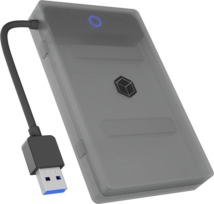 Kasë ICY BOX IB-AC603b-U3, 2.5", USB 3.2, antracit/zi