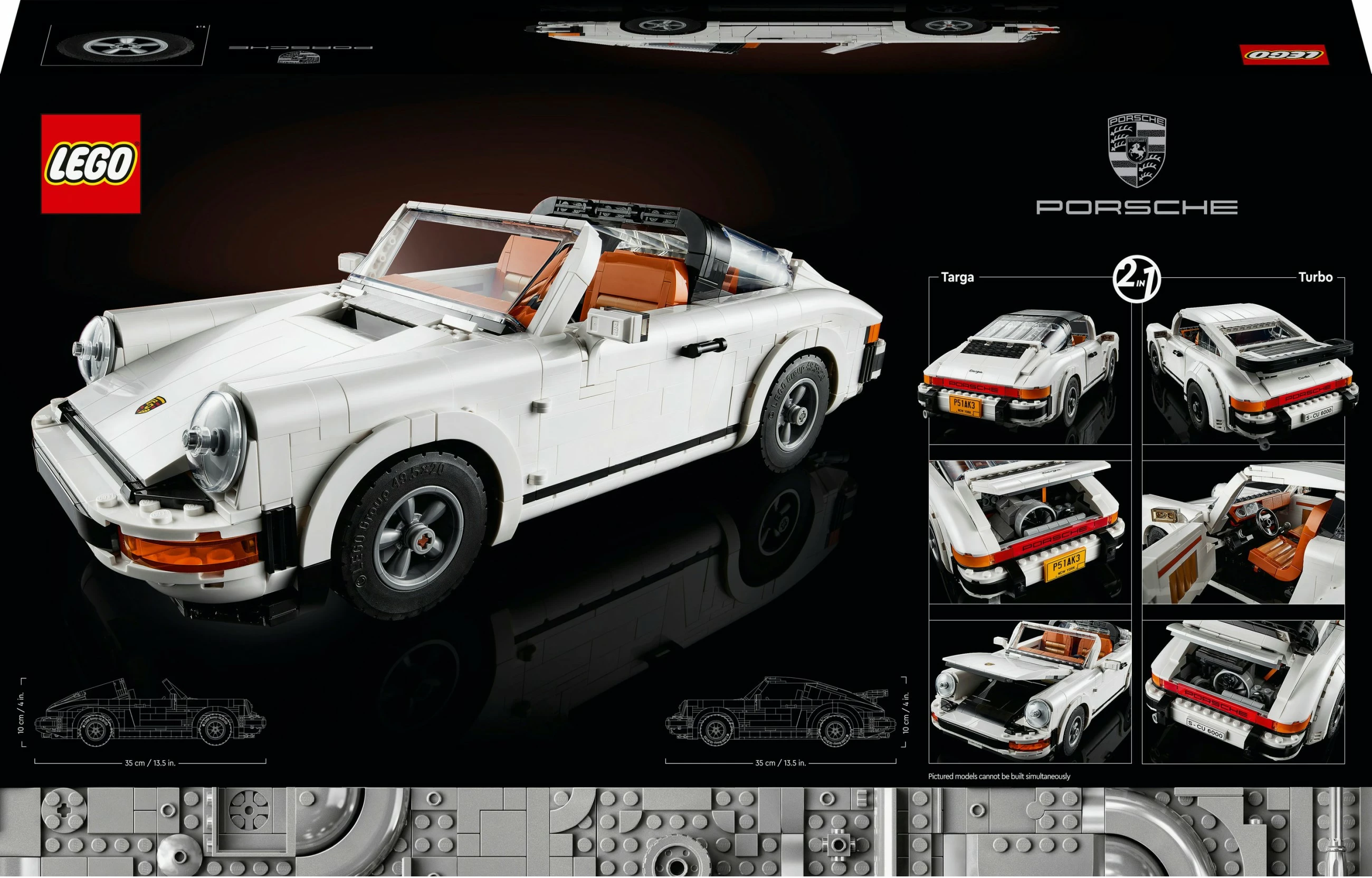 Set ndërtimi LEGO Creator Expert Porsche 911, 1458 pjesë, Multingjyrësh