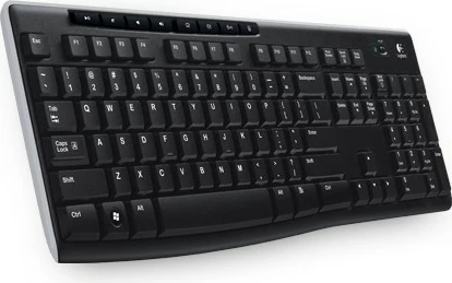Tastierë wireless Logitech K270, full-size, QWERTZ, e zezë