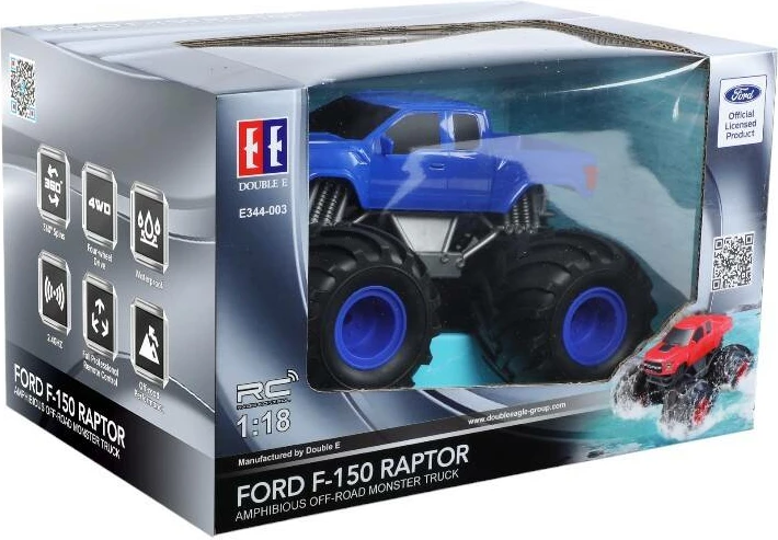 Veture me telekomandë Double Eagle Ford E344-003, amfib, e kaltër