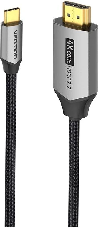 Kabëll Vention USB-C - HDMI 2.0, 4K 60Hz, 2m, zi