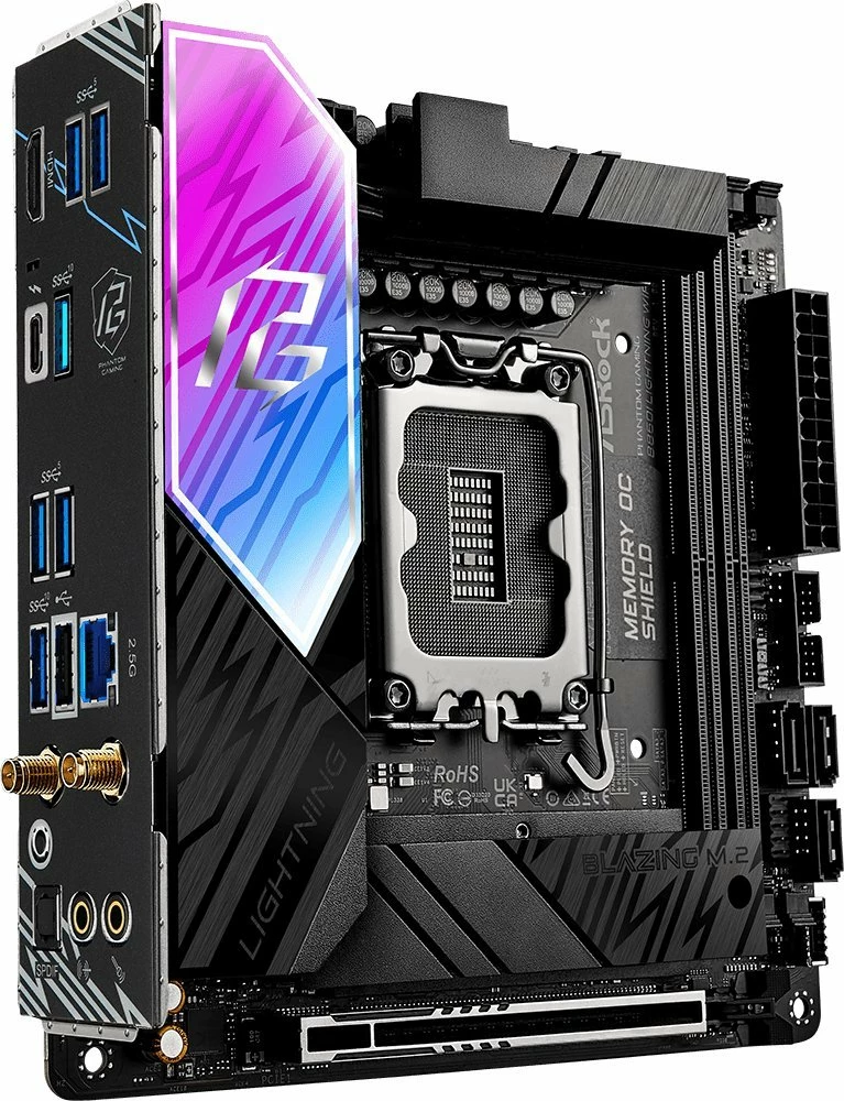Pllakë amë ASRock B860I Lightning WiFi Mini-ITX, deri 128GB RAM, Wi‑Fi 6E, Thunderbolt 4