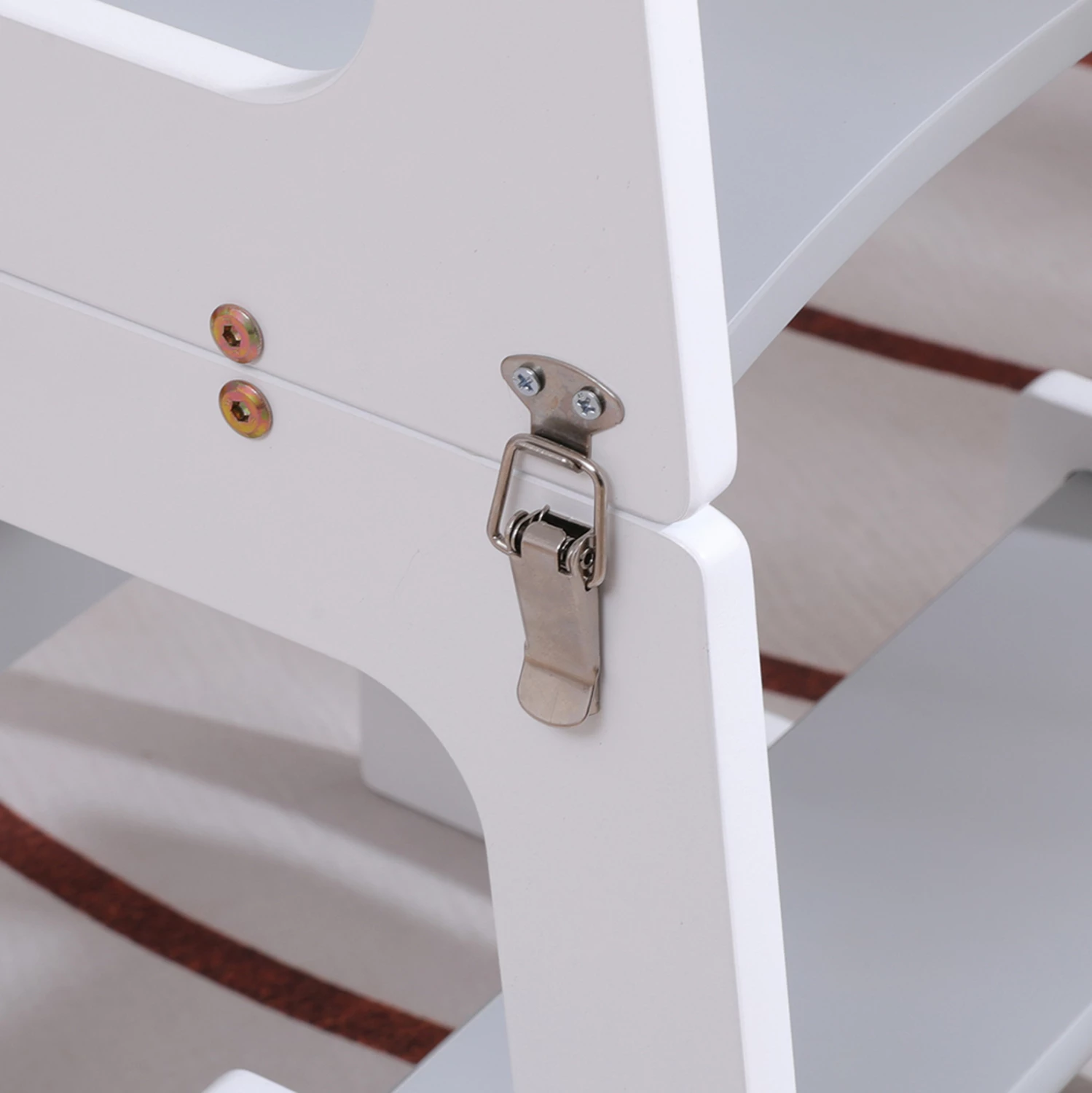 Kullë mësimi për fëmijë me tabelë, dru pishe, e bardhë/gri, RICKI FH18345.03, 37x40x84cm