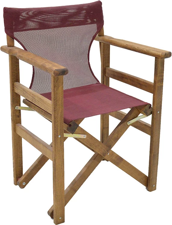 Karrige regjisori, kornizë Retto, dru ahu, ngjyrë arre - PVC burgundy