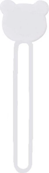 Mbështjellës kabllosh Hurtel prej silikoni, i bardhë