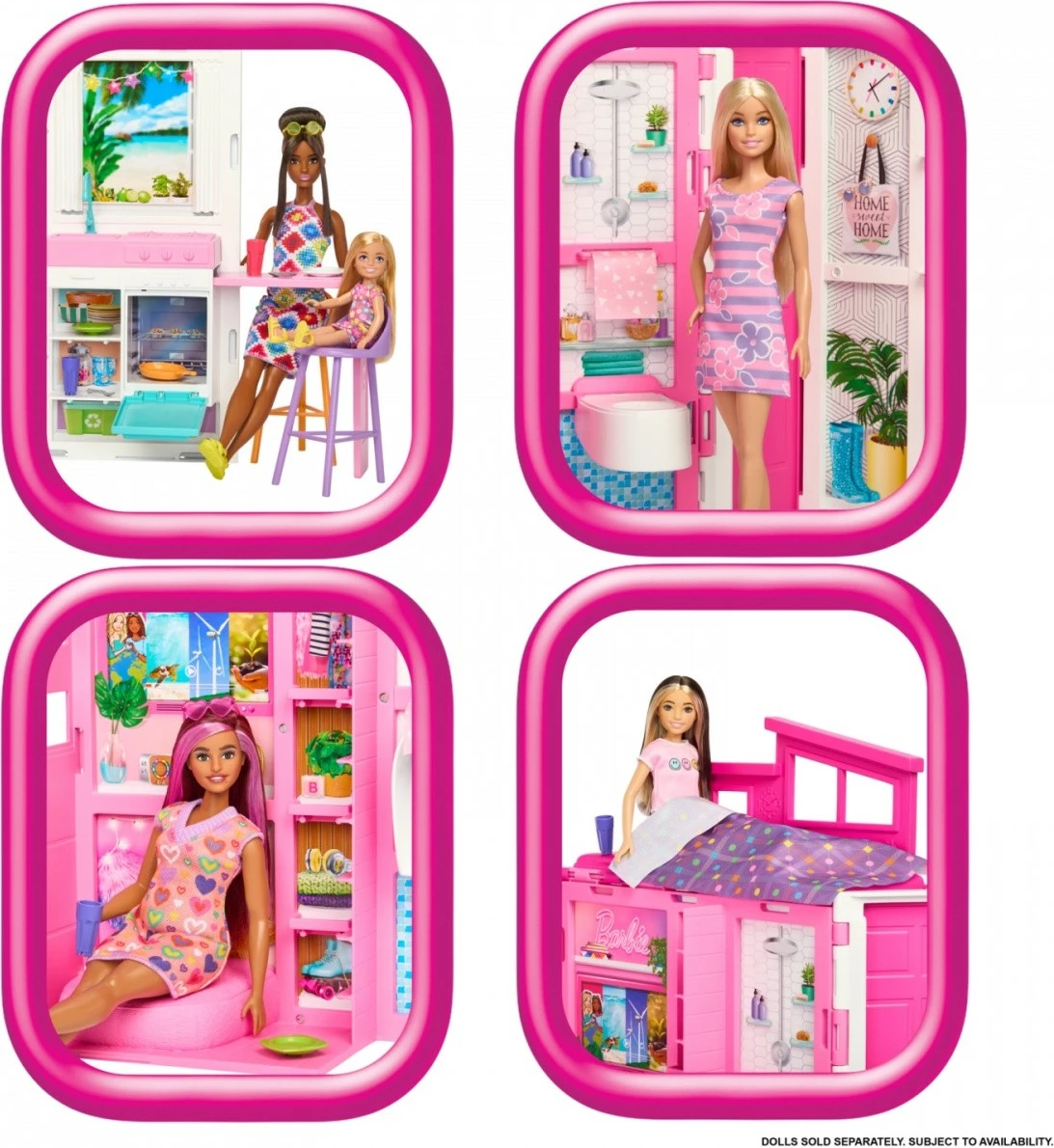 Shtëpi lodër Barbie Mattel HRJ76 me aksesorë, shumëngjyrëshe