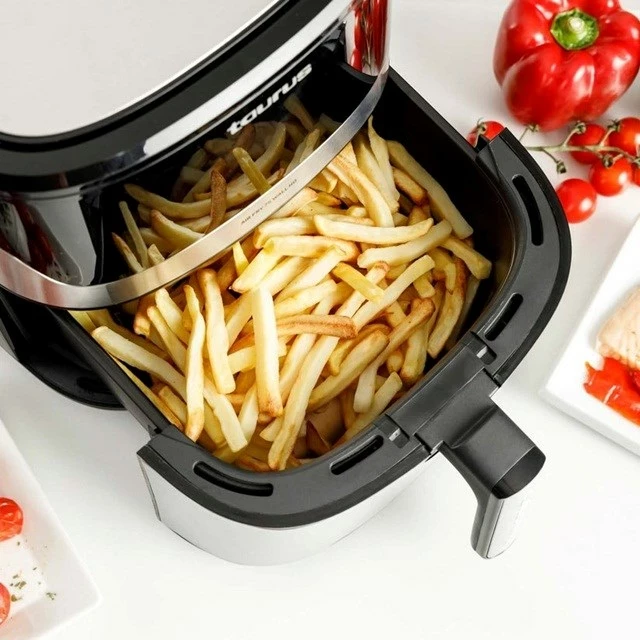 Fritezë me ajër Taurus Air Fry 7S Wall HD, 6.5L, 1600W, E zezë/Inox