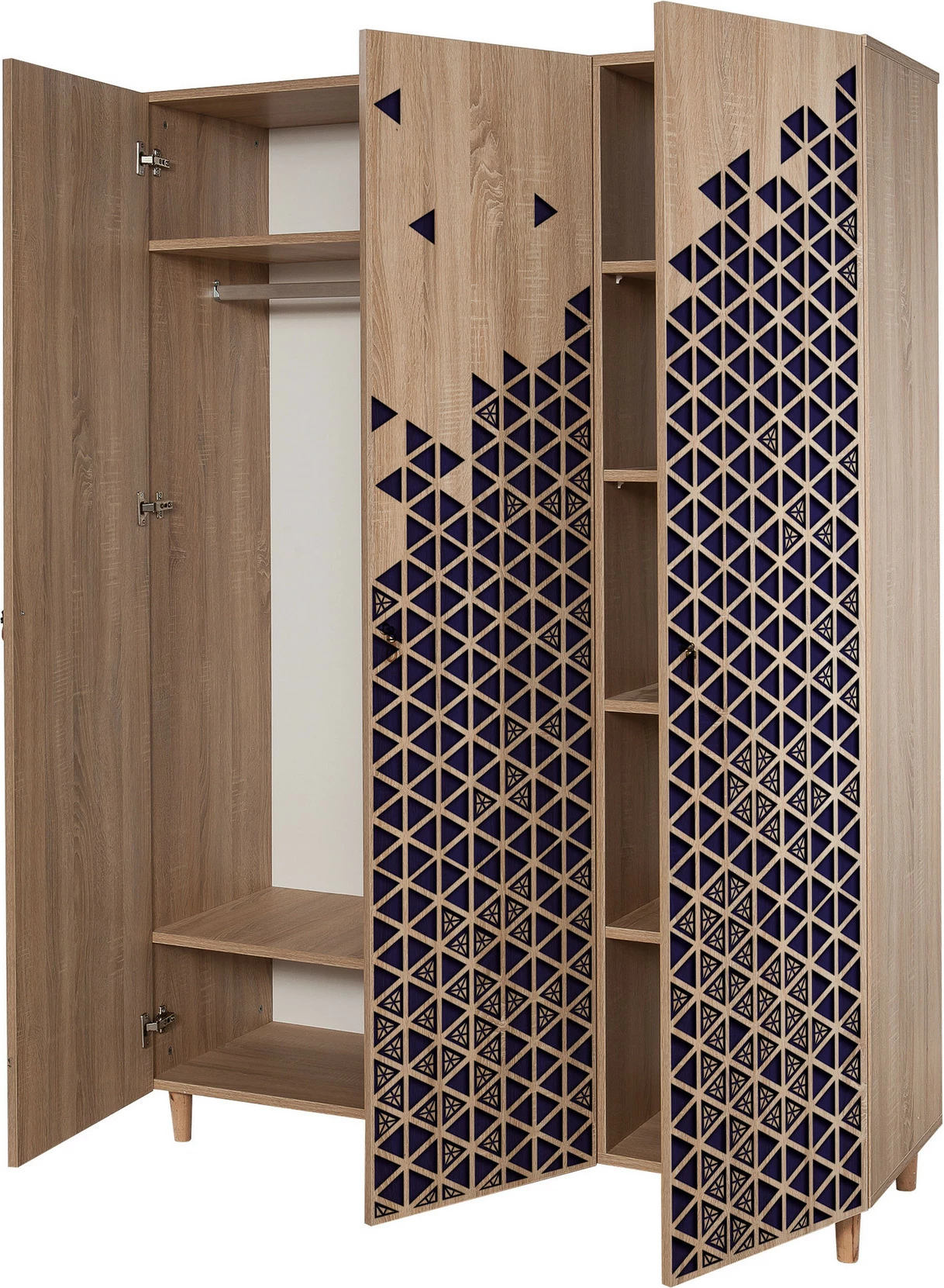 Dollap Hanah Home, Mode-123, ngjyrë lisi Sonoma