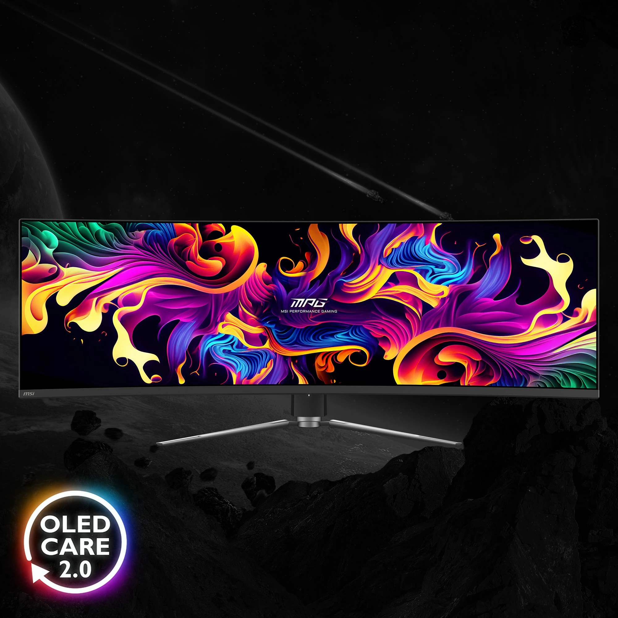 Monitor gaming MSI MPG 491CQPDE, 49 inç, QD-OLED, 144Hz, DQHD