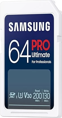 Kartelë memorie Samsung PRO Ultimate 64GB SDXC UHS-I, 200MB/s, e bardhë