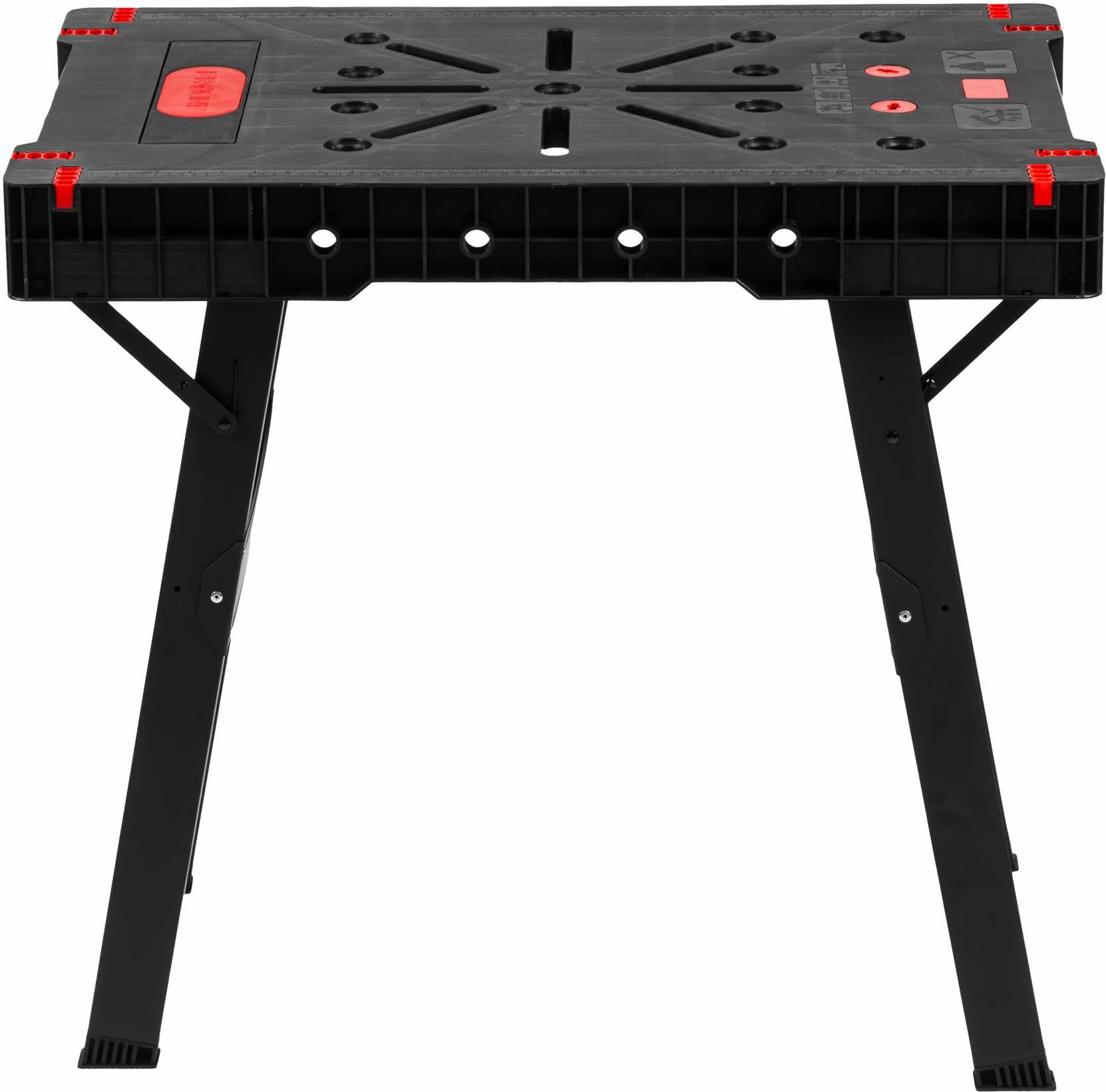 Tavolinë pune e palosshme PROLINE 62002 900×600×800 mm 150 kg, e zezë/kuqe