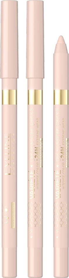 Laps për sy Eveline Cosmetics Variety Waterproof Gel Eyeliner Pencil 14 Nude për femra, 1 copë