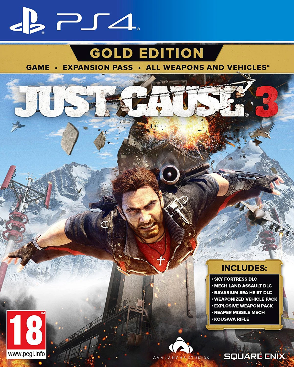 Lojë PS4 Square Enix Just Cause 3 Gold Edition, me Expansion Pass + DLC