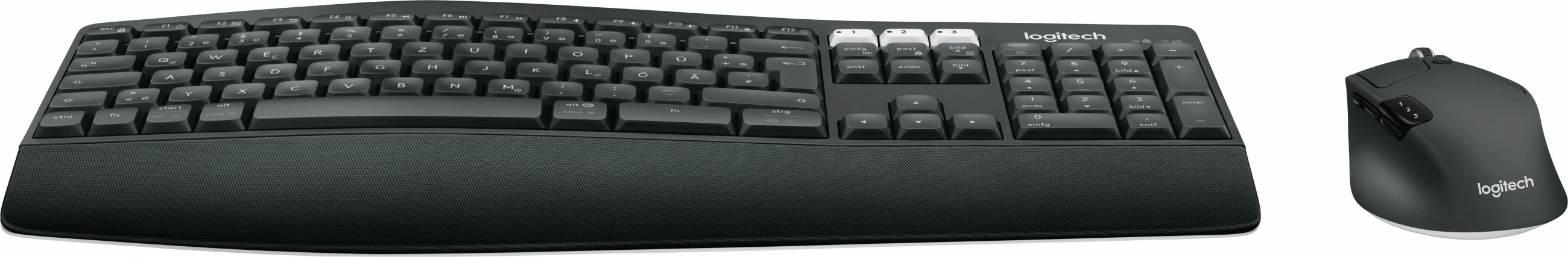 Tastierë dhe maus Logitech MK850 RF Wireless + Bluetooth, QWERTZ, e zezë