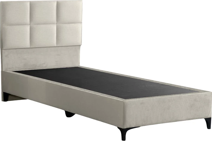 Krevat Melei, stof krem, 90x200cm