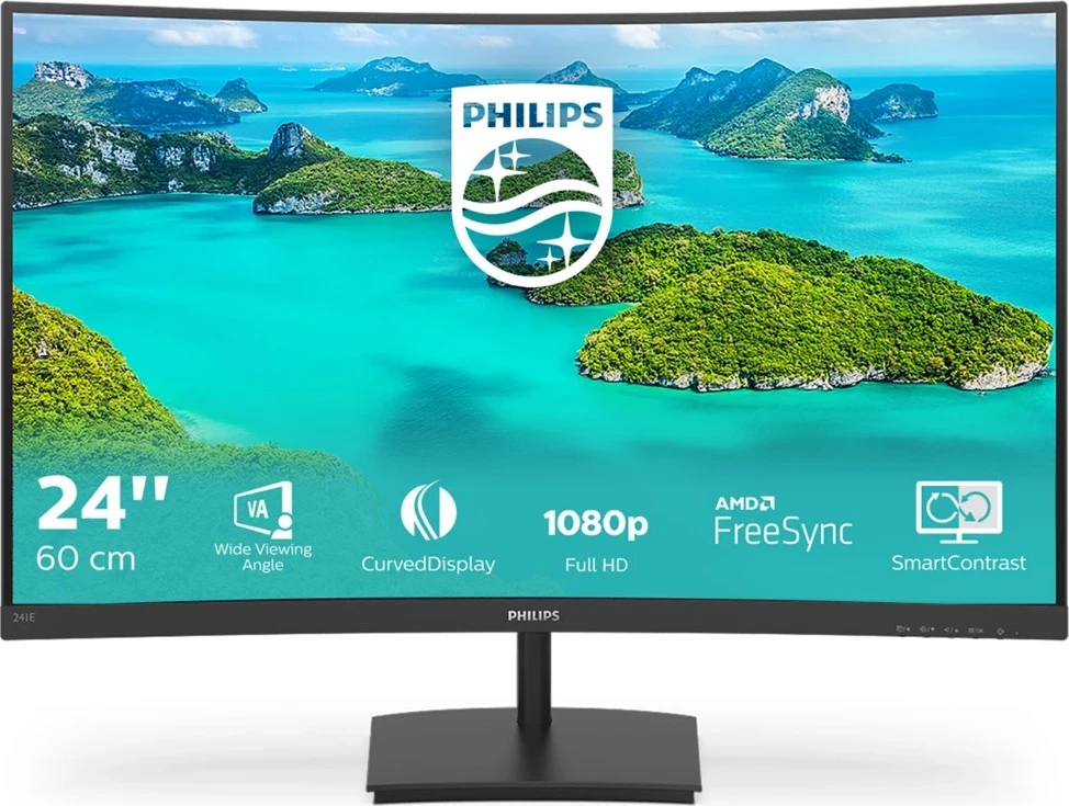Monitor Philips E Line 241E1SCA/0, 23.6", i zi