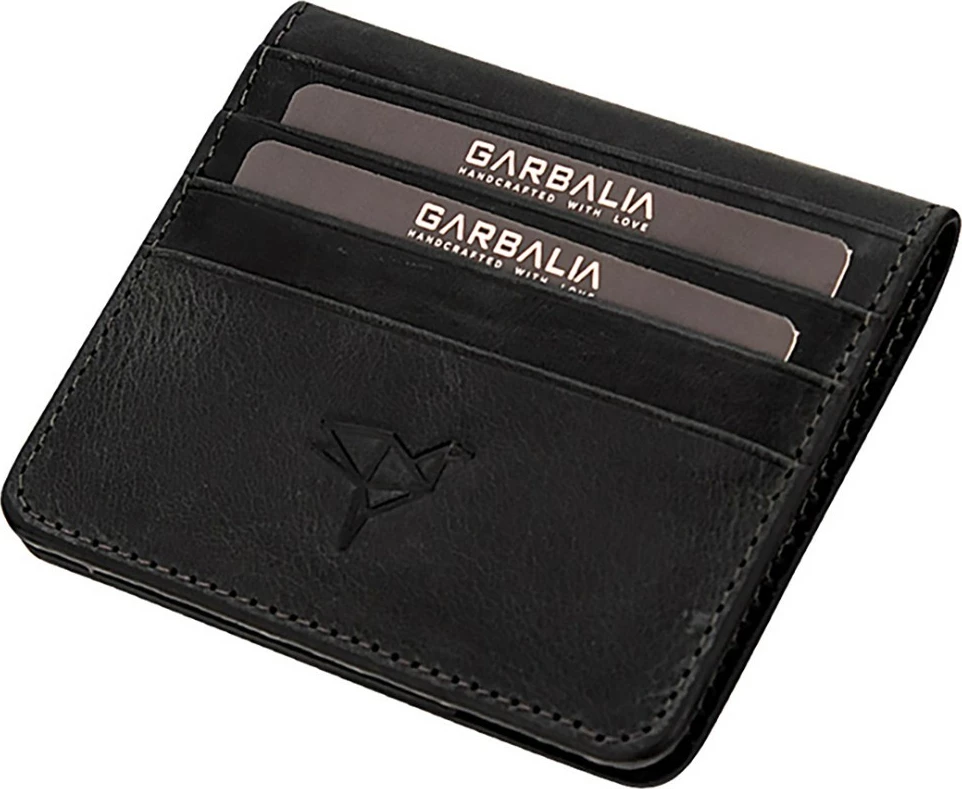 Portofol për burra, lëkurë origjinale, ngjyrë e zezë, Regina