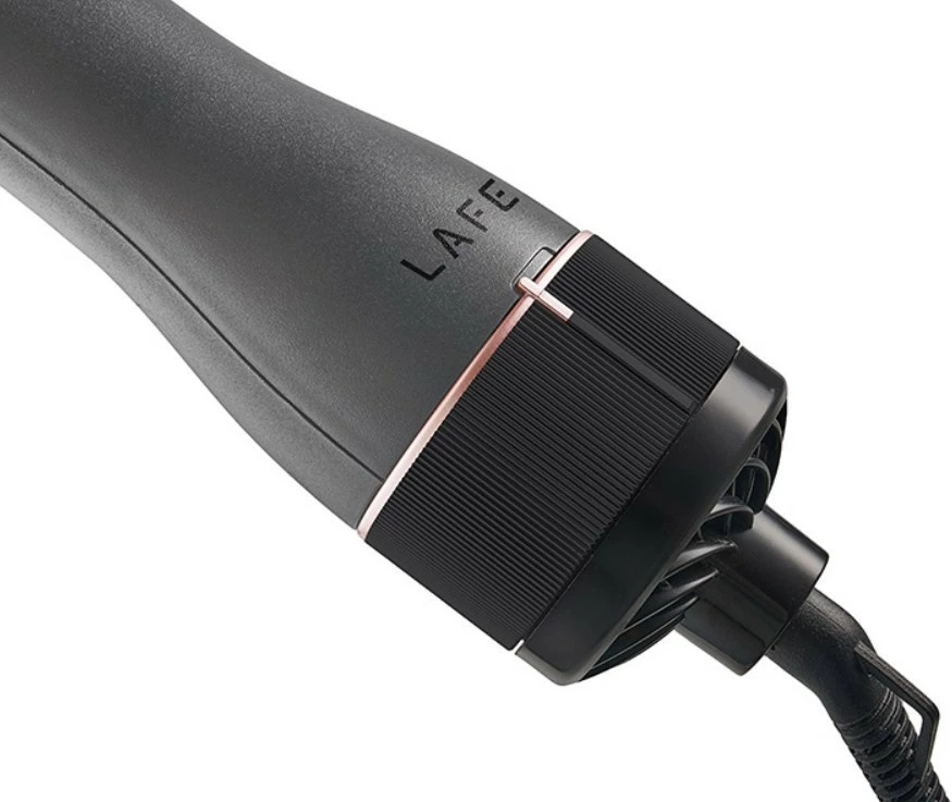 Furçë tharëse dhe ondulues, Lafe Sleek & Shine Brush LAFLOK47460, 1200W, 3 temperatura, 2 shpejtësi, jonizim, cool shot, Black/Sand Pink