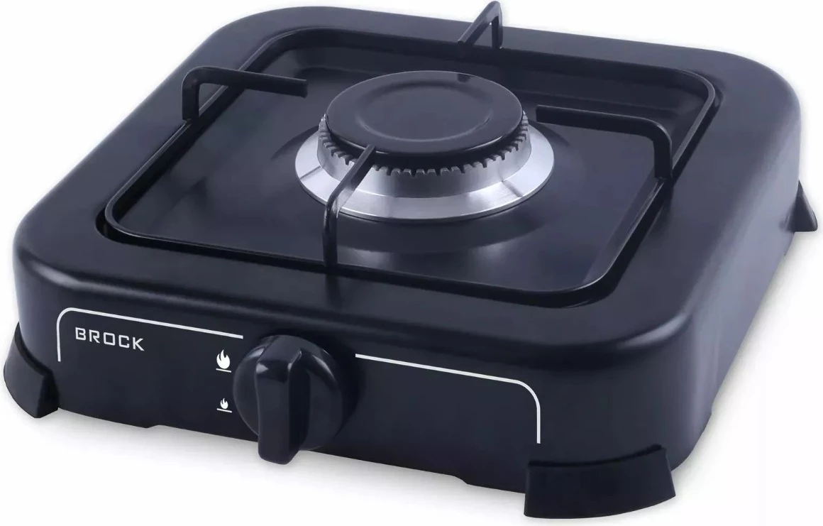 Reçho gazi portative Brock GS 2001 BK, 1 djegës gize, për G30/G31, e zezë