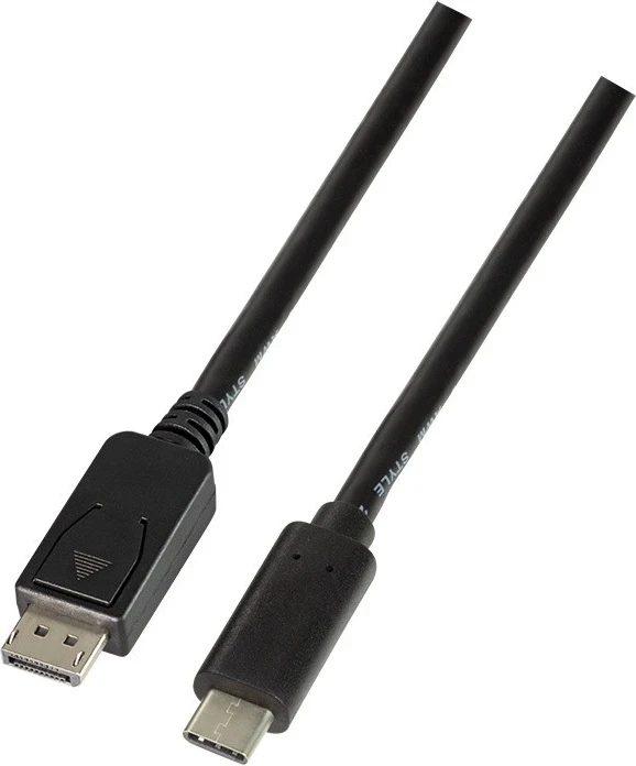 Kabllo LogiLink USB-C në DisplayPort, 3m, ngjyrë e zezë