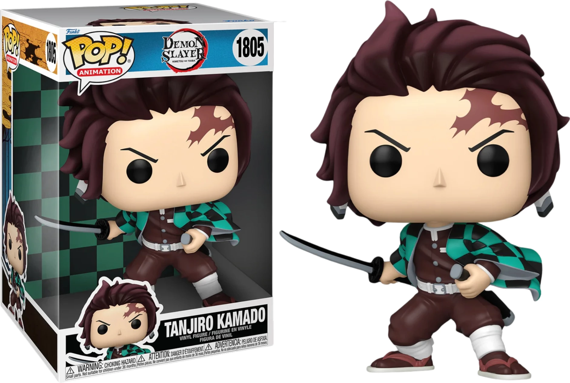 Figurë koleksionuese Funko POP! Jumbo Demon Slayer Tanjiro