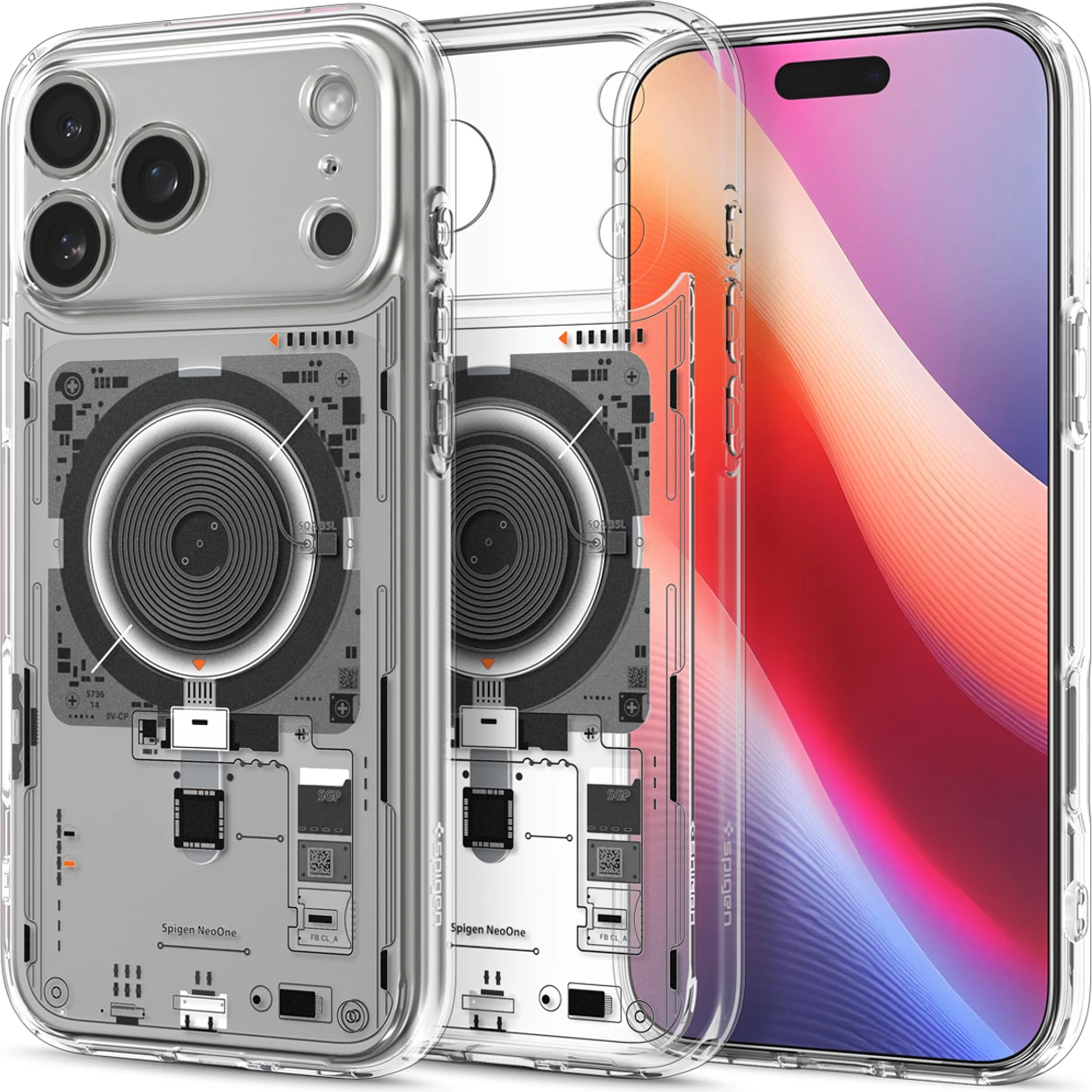 Mbështjellës Spigen Ultra Hybrid MagSafe për iPhone 17 Pro, Transparent