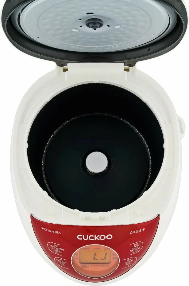 Reiskocher Cuckoo CR-0351F, 0.54L, ekran LCD, kuqe/bardhë