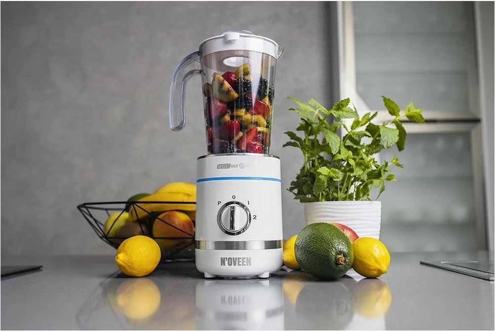 Blender N'OVEEN Sport Mix & Fit SB2100, 500W, 0.8L, bardhë