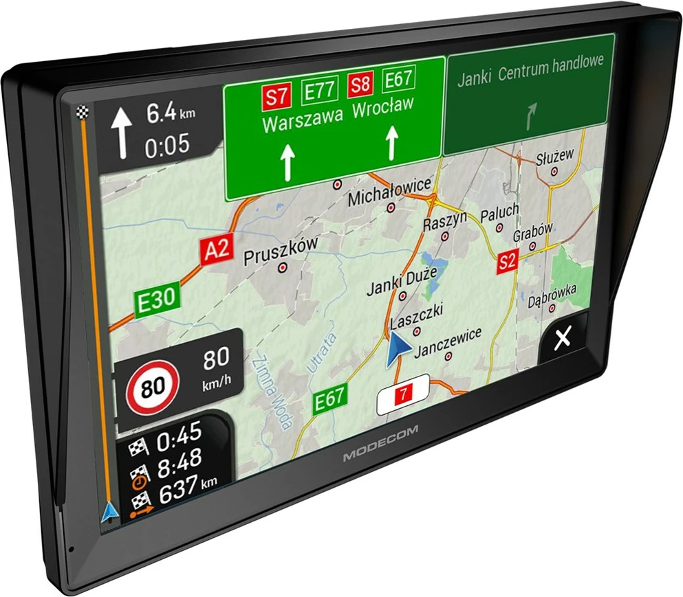 GPS navigacion për vetura MODECOM FreeWAY CX 9.3 PLUS me iGO Navigation, 16 GB, E zezë