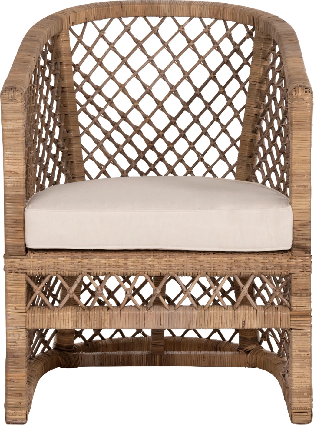 Karrige MPIKO FH5990 rattan ngjyrë natyrale-jastëk ngjyrë ecru 64x68x87H cm