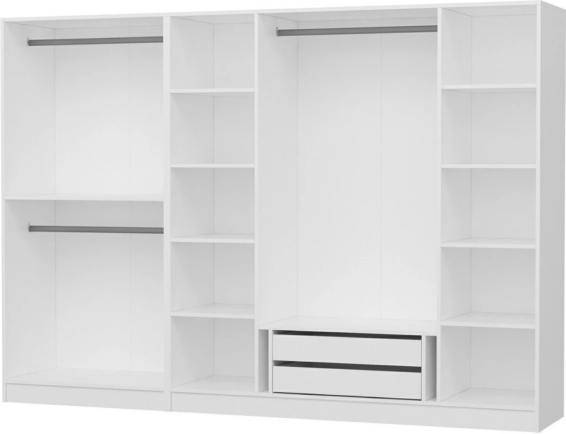 Dollap Skye Decor, i bardhë, 270x190x52cm