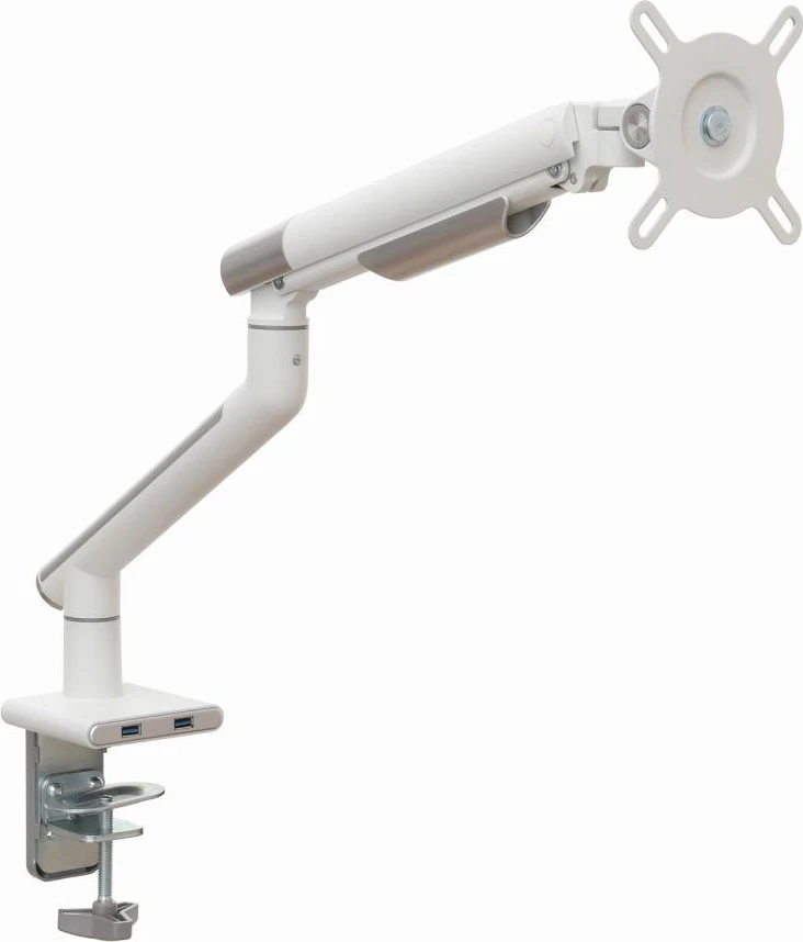 Mbajtës tavoline për monitor ART L-19GD, 17-32", 2x USB 3.0, i bardhë