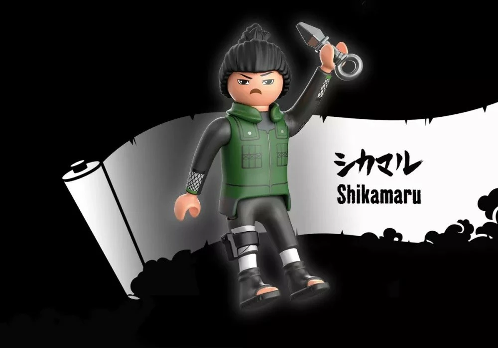 Figurë aksioni Playmobil Naruto Shippuden Shikamaru 71107, me kunai