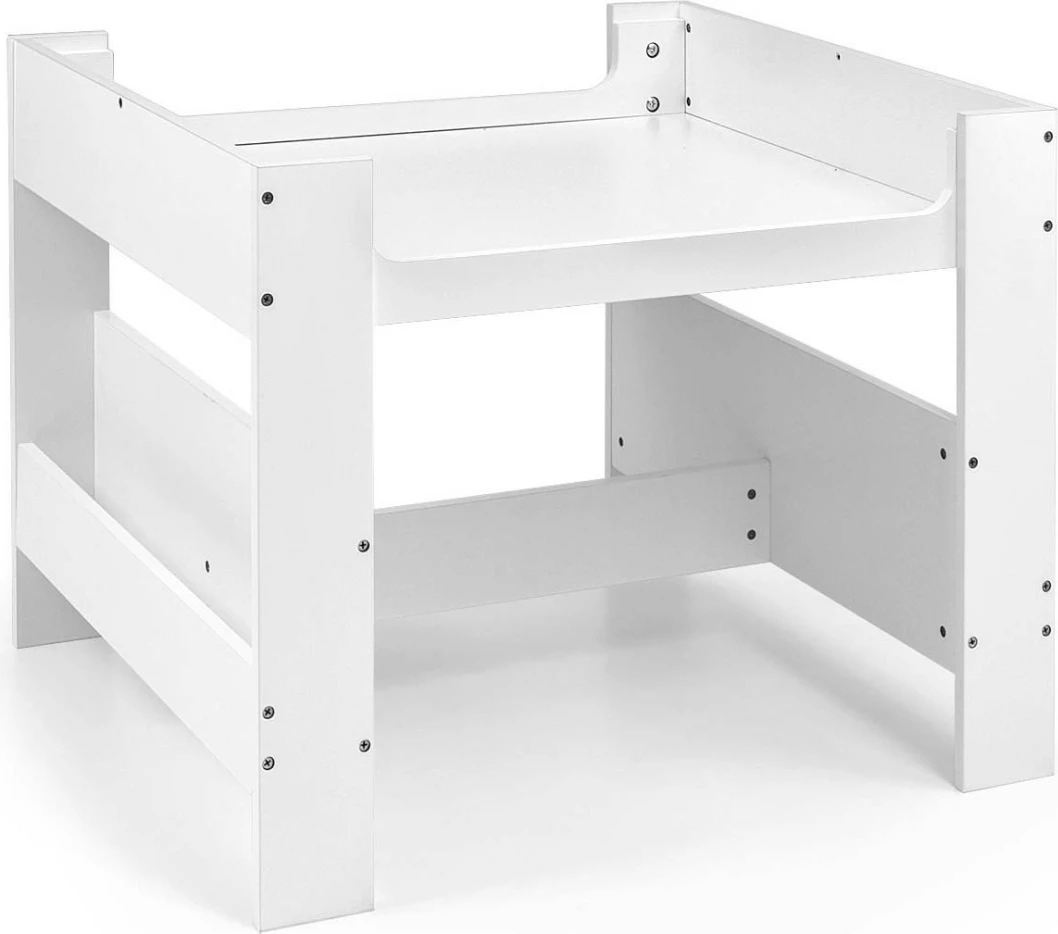 Set tavolinë dhe dy karrige për fëmijë Milly Mally Sven, MDF, e bardhë