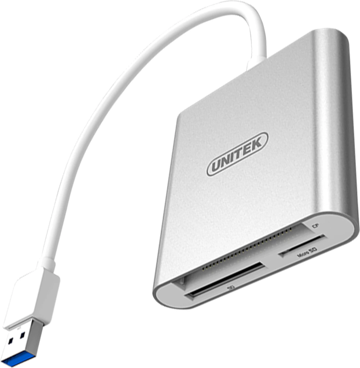Lexues kartelash Unitek Y9313 USB 3.0, CF/SD/microSD deri 2TB, argjendtë