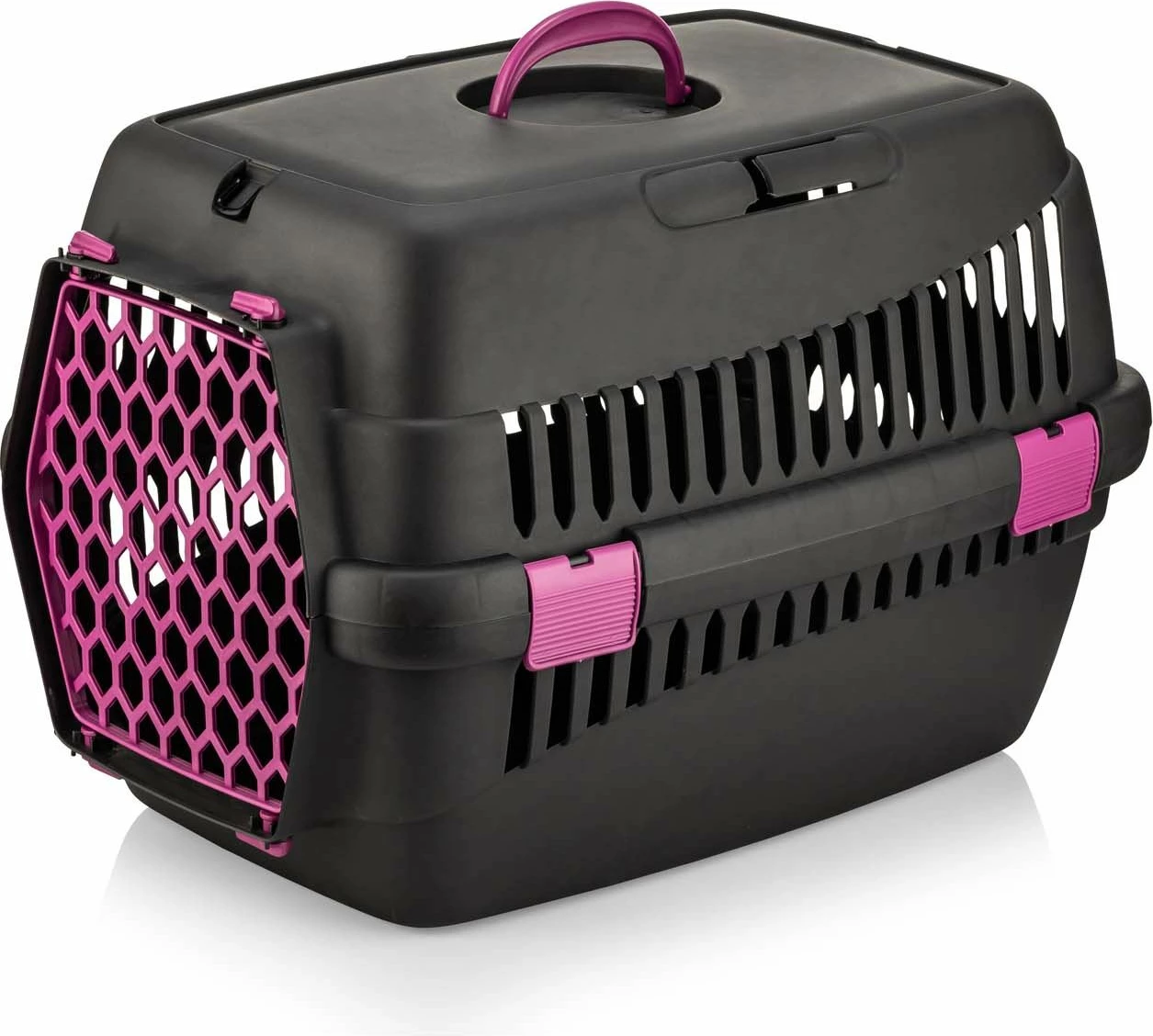 Kuti transportuese për kafshë, Paws & Whiskers, 5096-S-3, e zezë/fuchsia