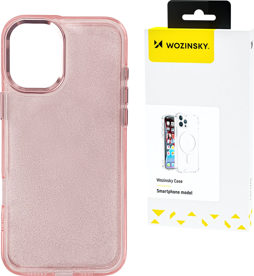 Mbështjellës Wozinsky Glitter Case për Samsung Galaxy S25 Ultra, rozë me shkëlqim