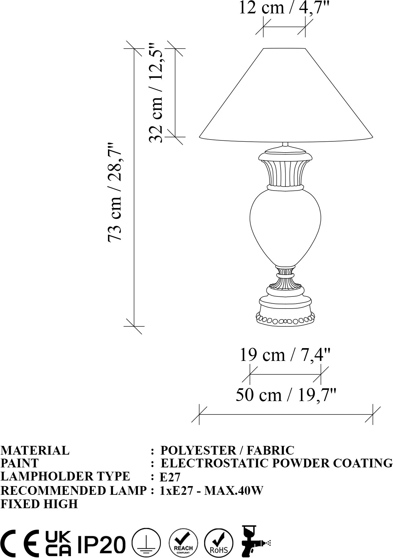 Llambë tavoline Opviq, ELEGANZE-5321, ngjyrë e gjelbër dhe e zezë