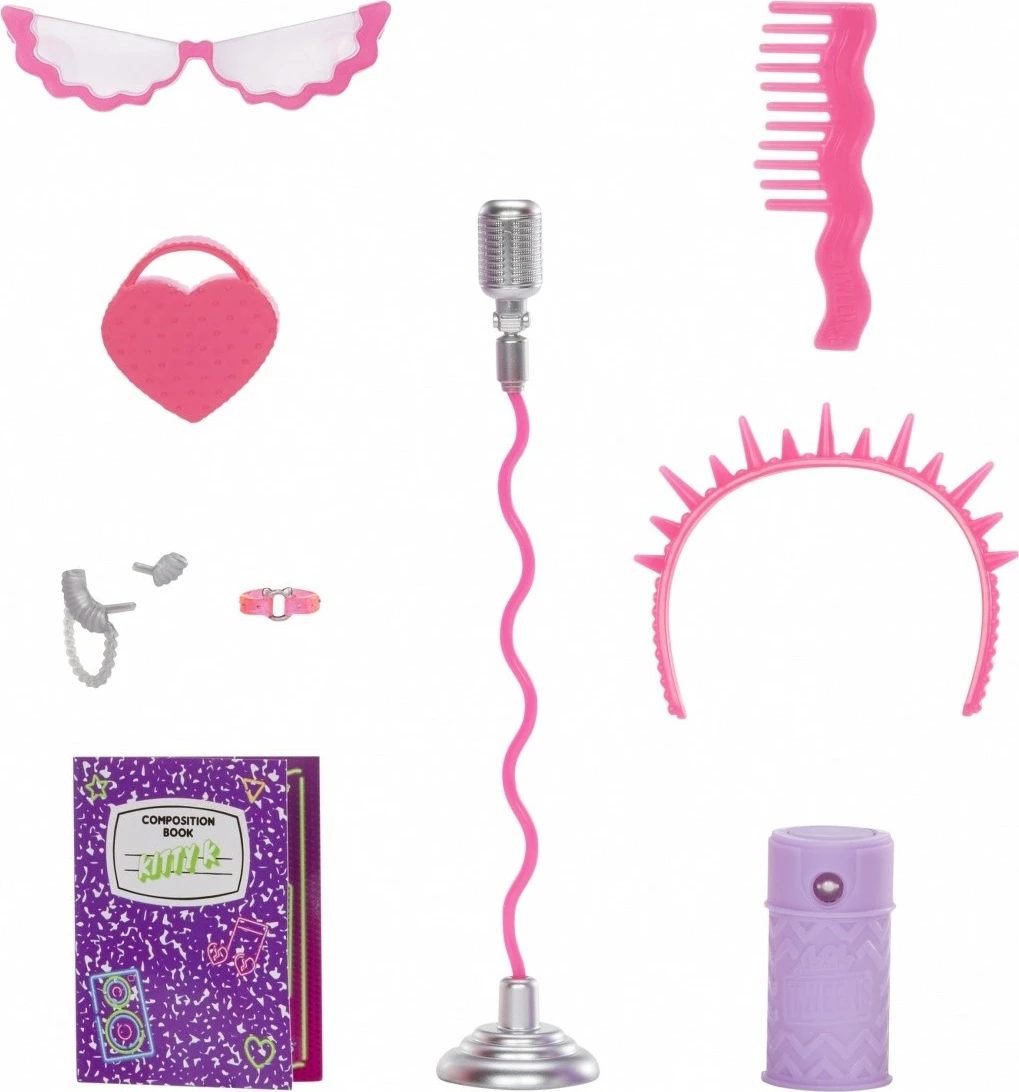 Kukull L.O.L. Surprise Tweens Neon Pop Stars Kitty K me aksesorë, Rozë/Vjollcë