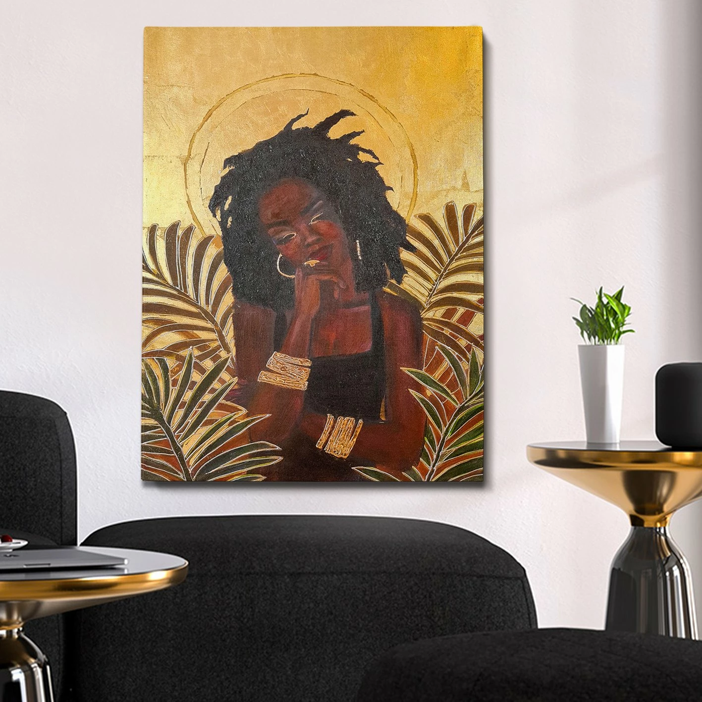 Pikturë dekorative me vaj, shumëngjyrëshe, Wallity, OPG46123 - 100x140cm