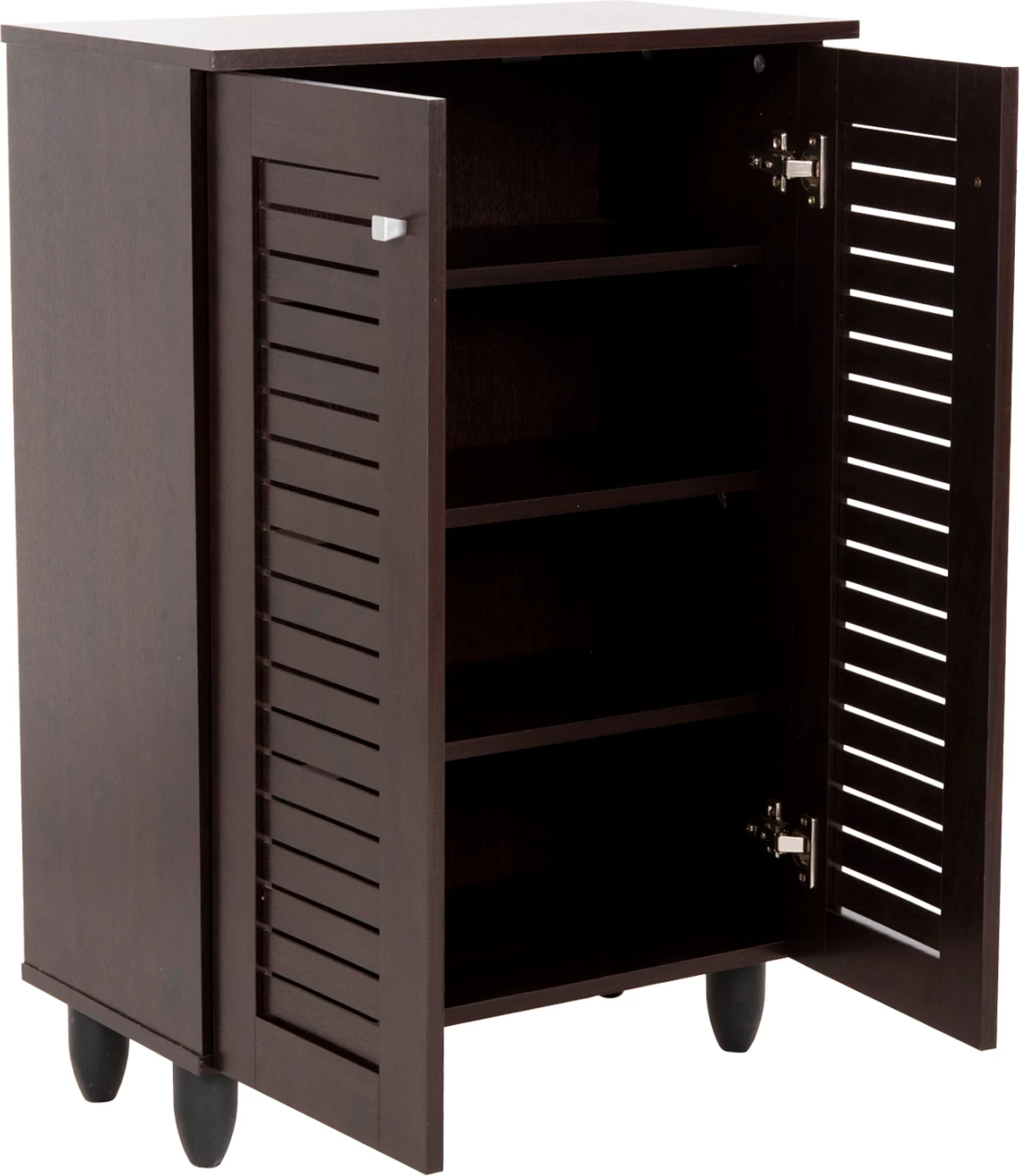 Dollap këpucësh PROLLY FH9608.01 melaminë ngjyrë wenge-2 dyer-4 rafte 60x34x88Hcm