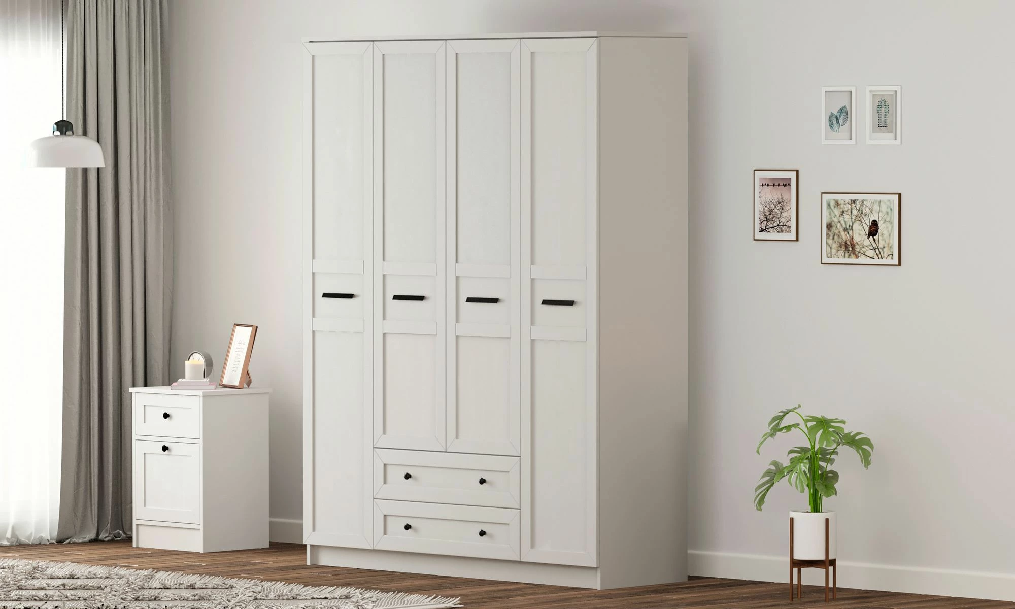 Dollap Skye Decor, ngjyrë e bardhë mat, RB-168-01-001