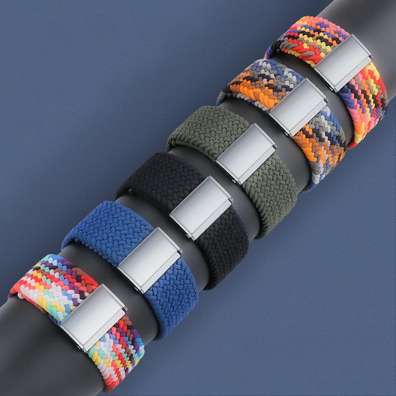 Rrip tekstili i thurur për Apple Watch Hurtel, Strap Fabric, për modele 38/40/41 mm, i gjelbër